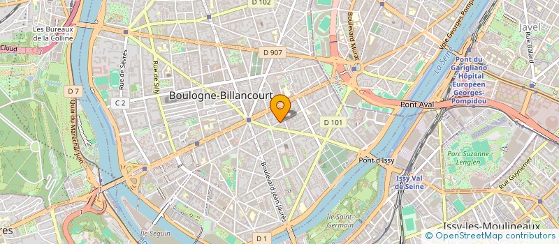 localisation de l'entreprise MONSIEUR CLEMENT YVES GERARD ROUSSIER à BOULOGNE-BILLANCOURT