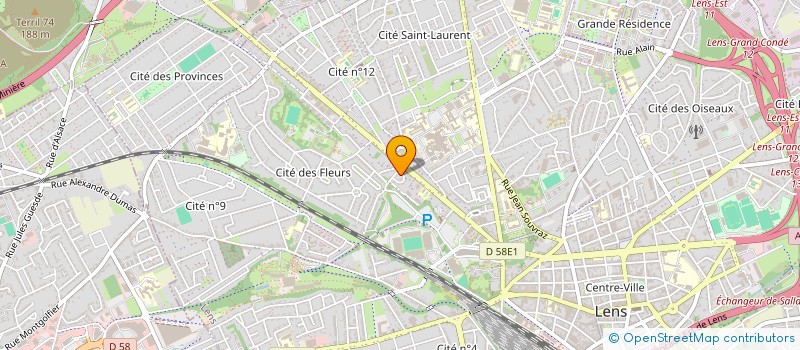 localisation de l'entreprise MONSIEUR CLEMENTIN BERCHE  LENS