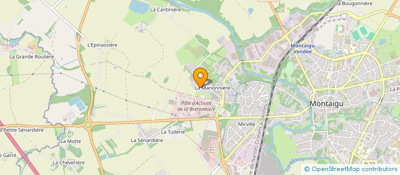 localisation de l'entreprise MONSIEUR CLEMENTIN CASTEL à MONTAIGU-VENDEE