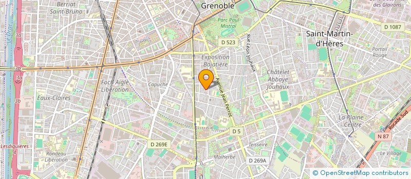 localisation de l'entreprise MONSIEUR CLEMENTIN CHEVILLARD  GRENOBLE