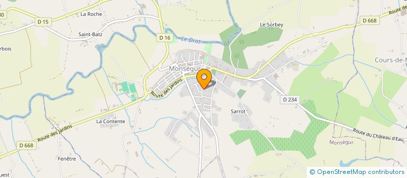 localisation de l'entreprise MONSIEUR CLENCY PEREIRA SANTOS  MONSEGUR