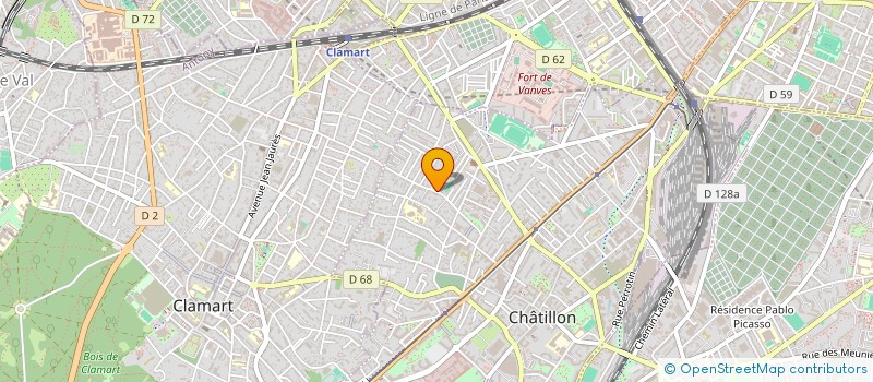 localisation de l'entreprise MONSIEUR CLEOPHAS KOUESSABIO  CHATILLON