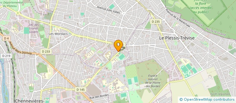 localisation de l'entreprise MONSIEUR CLEYDIR ALVES FURTADO  CHENNEVIERES-SUR-MARNE