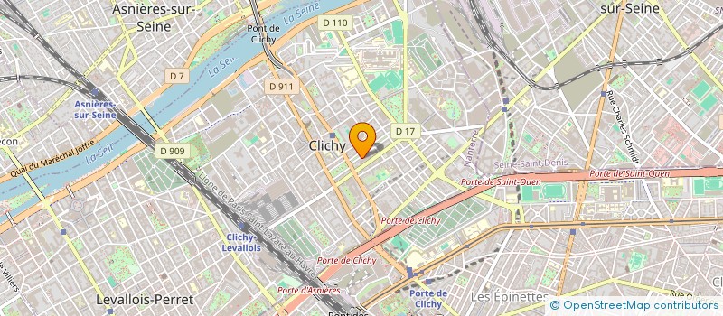 localisation de l'entreprise MONSIEUR CLICHY CLEMENT PLOMBIERW à CLICHY