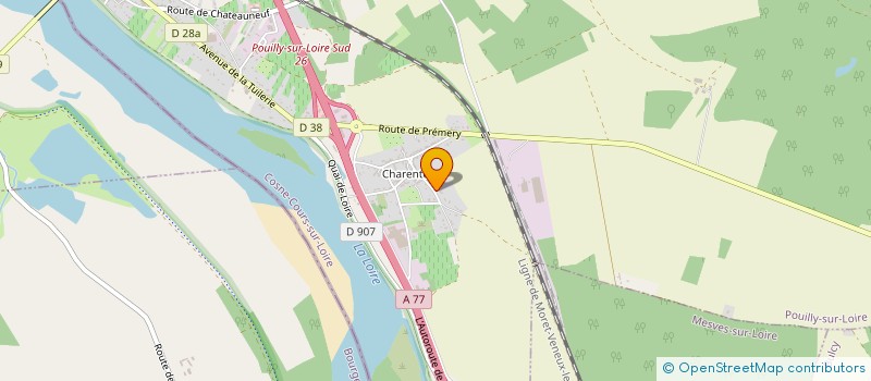 localisation de l'entreprise MONSIEUR CLIFF GAUDELET à POUILLY-SUR-LOIRE