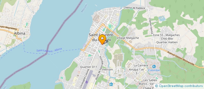 localisation de l'entreprise MONSIEUR CLIFTON OUDRIDGE à SAINT-LAURENT-DU-MARONI