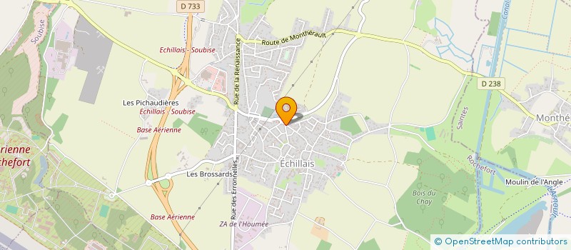 localisation de l'entreprise MONSIEUR CLINT COUDREAU  ECHILLAIS