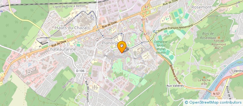 localisation de l'entreprise MONSIEUR CLINT MOURLEVAT  BESANCON