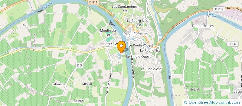 localisation de l'entreprise MONSIEUR CLINTON GUDGION  TOUZAC