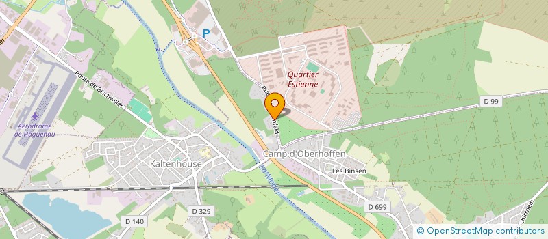 localisation de l'entreprise MONSIEUR CLODOMIR CAPLAU  KALTENHOUSE