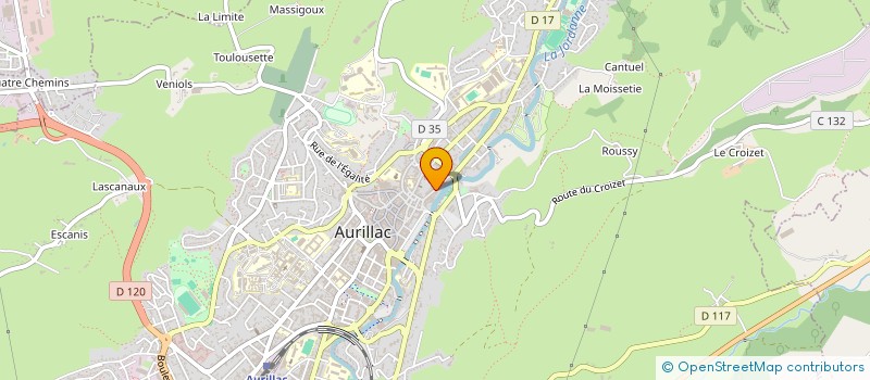 localisation de l'entreprise MONSIEUR CLODOMIR RAMAIE à AURILLAC
