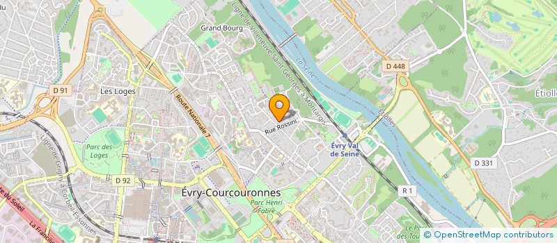 localisation de l'entreprise MONSIEUR CLOE BOBELET à EVRY-COURCOURONNES