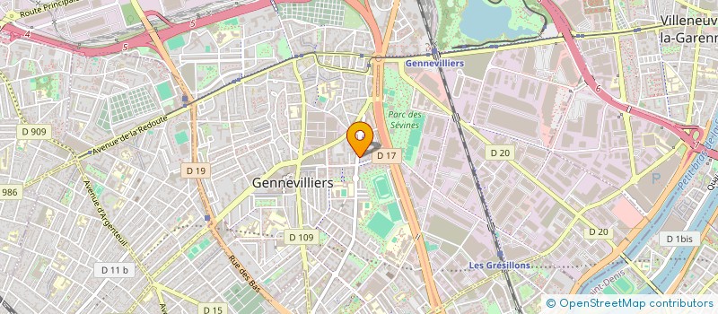 localisation de l'entreprise MONSIEUR CLOTAIR ACHI à GENNEVILLIERS