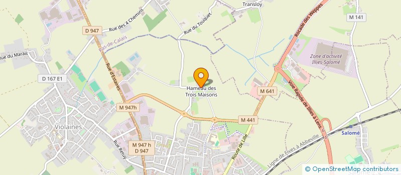 localisation de l'entreprise MONSIEUR CLOTAIRE ALISSE  LA BASSEE