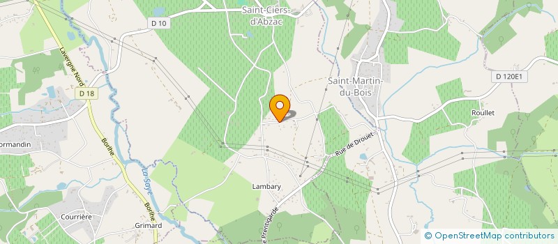 localisation de l'entreprise MONSIEUR CLOTAIRE SEVERIN  SAINT CIERS D'ABZAC