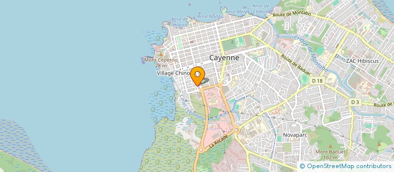 localisation de l'entreprise MONSIEUR CLOTILDE MONDONGUE à CAYENNE