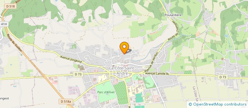 localisation de l'entreprise MONSIEUR CLOVIS ARGENCE  LA COTE-SAINT-ANDRE