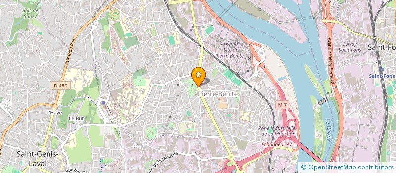 localisation de l'entreprise MONSIEUR CLOVIS BRUGNEAUX  OULLINS-PIERRE-BENITE