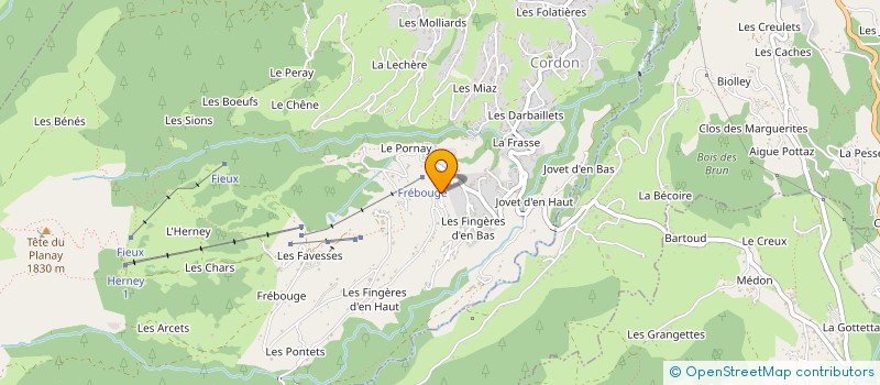 localisation de l'entreprise MONSIEUR CLOVIS BURNIER-FRAMBORET  CORDON