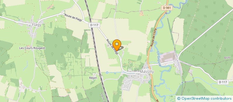 localisation de l'entreprise MONSIEUR CLOVIS DECOUDU  MASSILLY