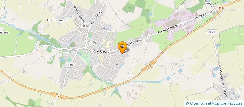 localisation de l'entreprise MONSIEUR CLOVIS ELINEAU  COEX