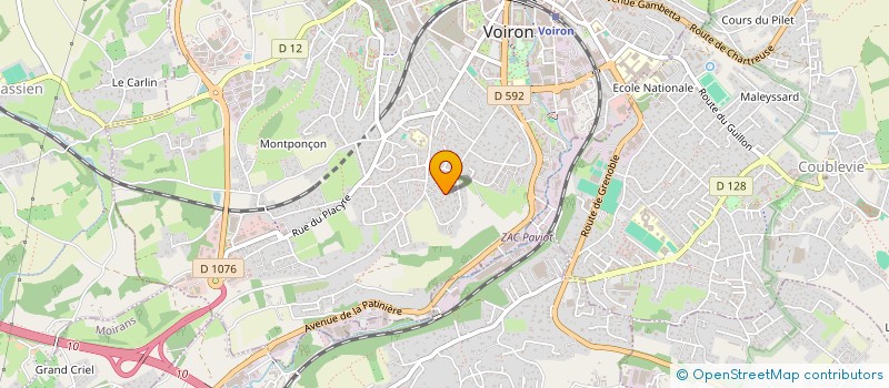 localisation de l'entreprise MONSIEUR CLOVIS FEVRIER à VOIRON