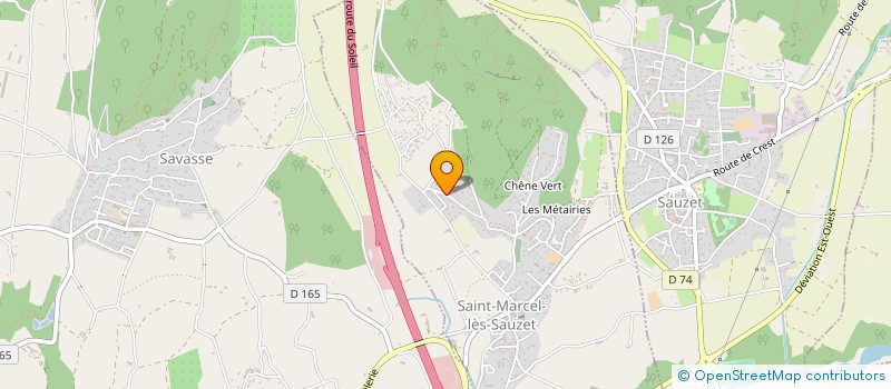 localisation de l'entreprise MONSIEUR CLOVIS HILAIRE  SAINT-MARCEL-LES-SAUZET