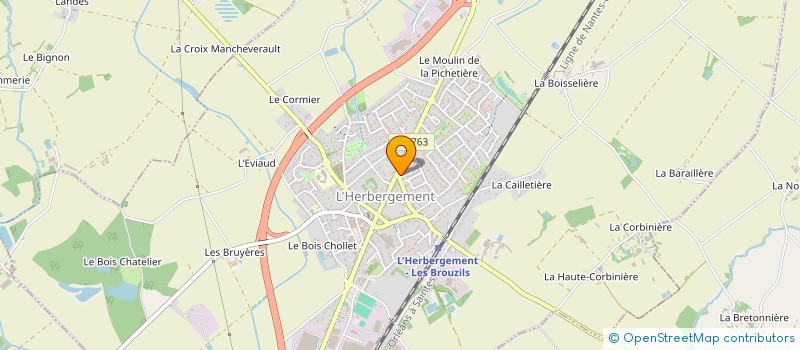 localisation de l'entreprise MONSIEUR CLOVIS MARGUINAUD  L'HERBERGEMENT