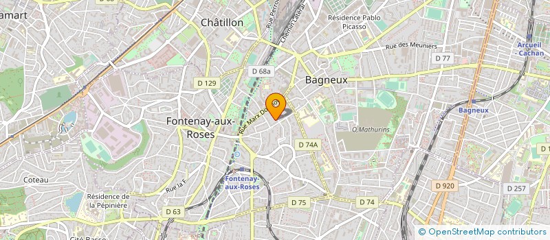 localisation de l'entreprise MONSIEUR CLOVIS MENGUE  FONTENAY-AUX-ROSES