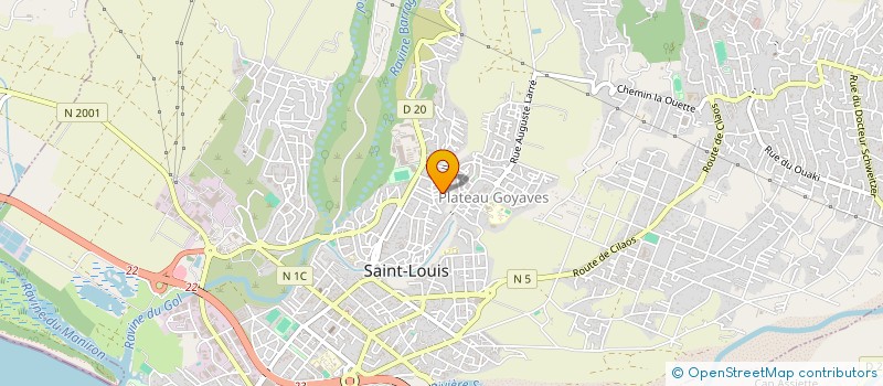 localisation de l'entreprise MONSIEUR CLOVIS OULAMA à SAINT-LOUIS