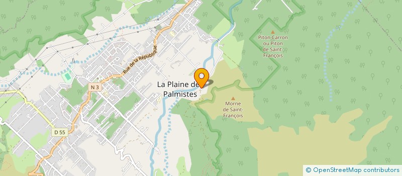 localisation de l'entreprise MONSIEUR CLOVIS SAUTRON à LA PLAINE-DES-PALMISTES