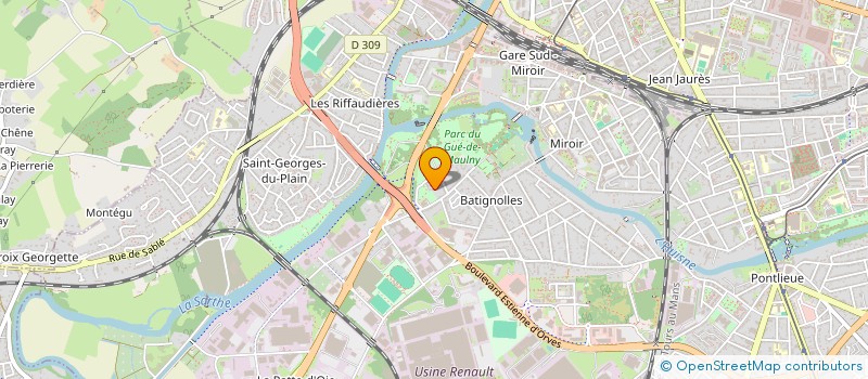 localisation de l'entreprise MONSIEUR CLOVIS SUDRE  LE MANS