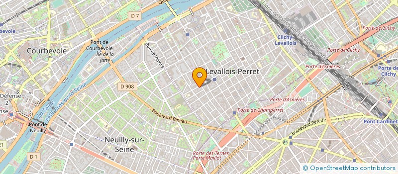 localisation de l'entreprise MONSIEUR CLOVIS TISSERAND à LEVALLOIS-PERRET