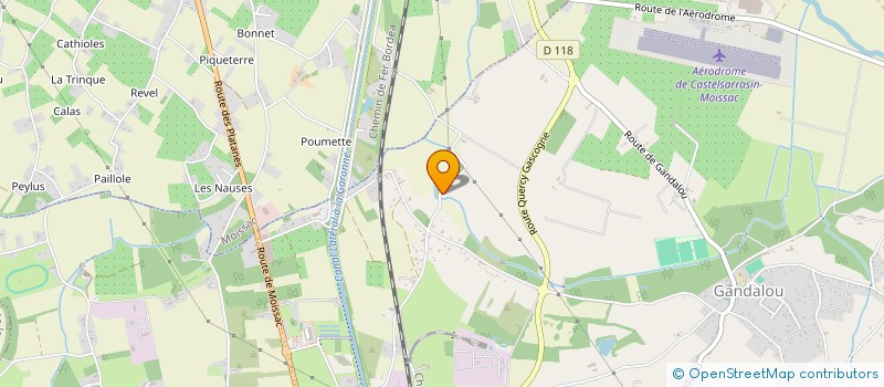 localisation de l'entreprise MONSIEUR CLYDE AZAIS  CASTELSARRASIN