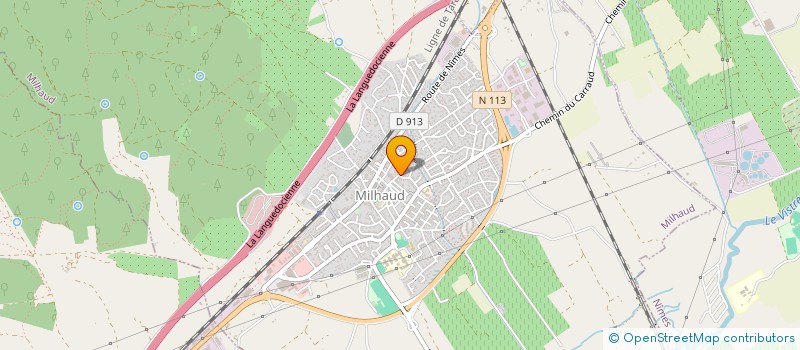 localisation de l'entreprise MONSIEUR CLYDE DIBETTA  MILHAUD