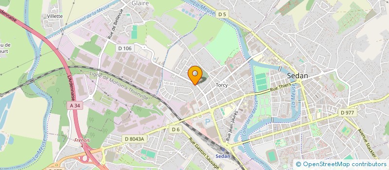 localisation de l'entreprise MONSIEUR CODY SERVAIS  SEDAN