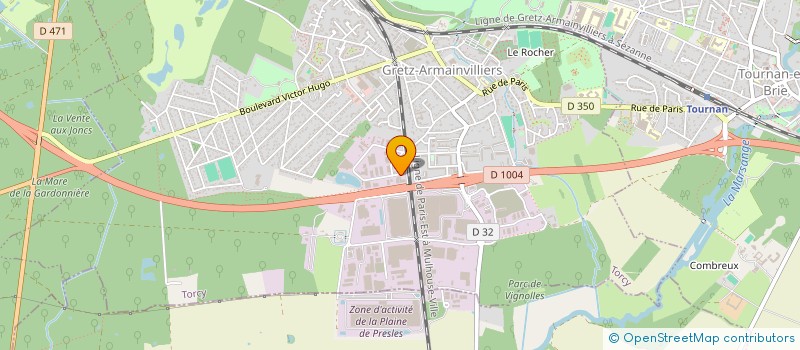 localisation de l'entreprise MONSIEUR COELHO MARIANO  GRETZ ARMAINVILLIERS