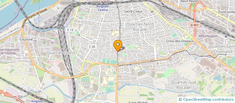 localisation de l'entreprise MONSIEUR COFFI AINONKPO  AVIGNON