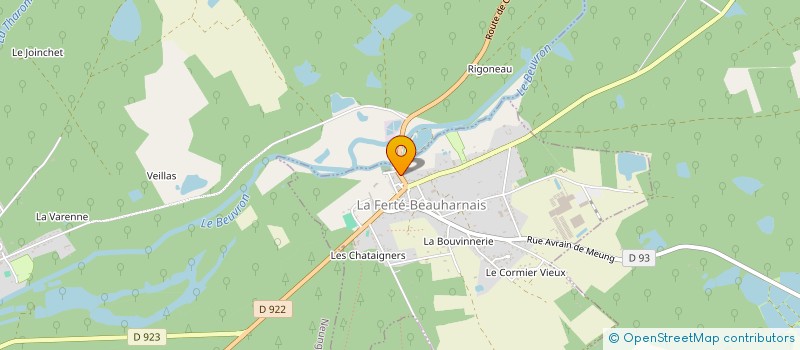 localisation de l'entreprise MONSIEUR COGNEAU BIONDI  LA FERTE-BEAUHARNAIS