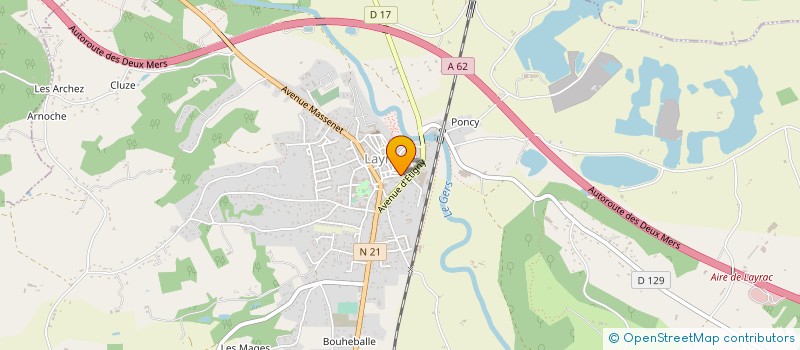 localisation de l'entreprise MONSIEUR COLAS ECHEVARRIA  LAYRAC