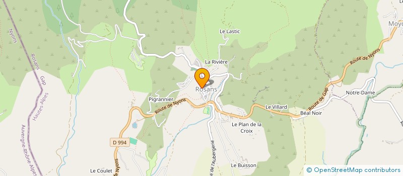 localisation de l'entreprise MONSIEUR COLAS POURROT  ROSANS