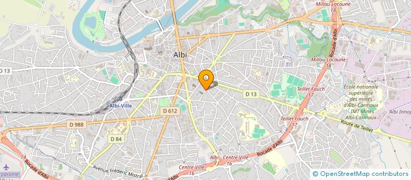 localisation de l'entreprise MONSIEUR COLAS SOTES  ALBI