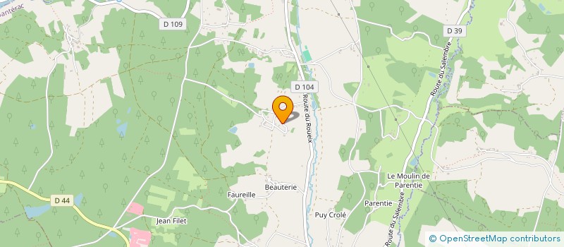 localisation de l'entreprise MONSIEUR COLIN ASHBY  CHANTERAC