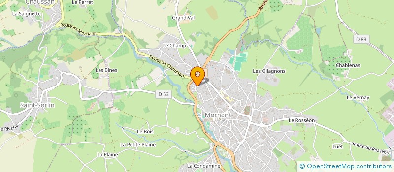 localisation de l'entreprise MONSIEUR COLIN BONNET  MORNANT