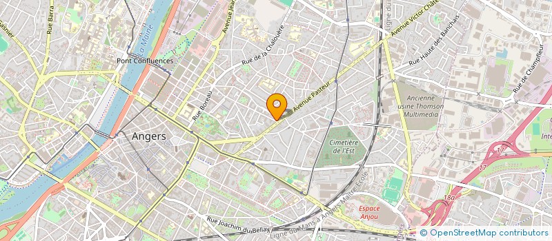 localisation de l'entreprise MONSIEUR COLIN BOUGET à ANGERS