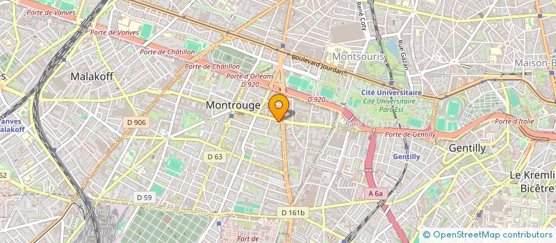 localisation de l'entreprise MONSIEUR COLIN CLAIRET à MONTROUGE