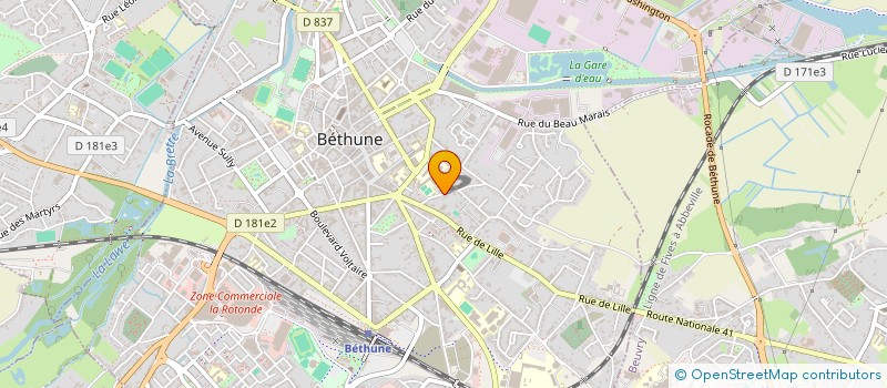 localisation de l'entreprise MONSIEUR COLIN DARGENT à BETHUNE