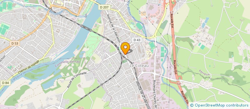 localisation de l'entreprise MONSIEUR COLIN DEMICHEL  LE COTEAU