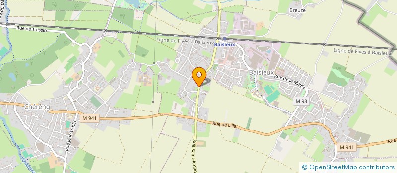 localisation de l'entreprise MONSIEUR COLIN DURIEUX  BAISIEUX
