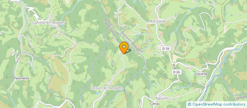 localisation de l'entreprise MONSIEUR COLIN GARRANDAUX  OSSUN-EZ-ANGLES